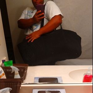 LARGE Black quilted Vera Bradley